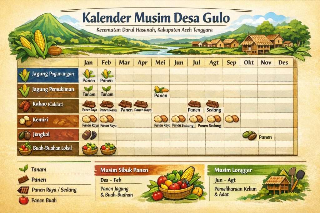 Kalender Musim Gulo